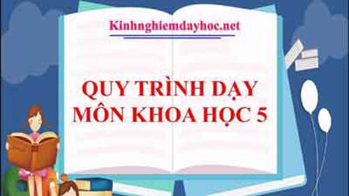 Quy trình dạy môn Khoa học lớp 5
